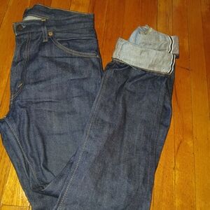 Levis LVC 505 0217 Vintage Big E Selvedge W30 L34 Blue Jeans